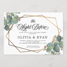 Preto na noite anterior ao convite do geo eucalipt