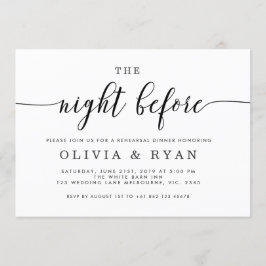 Preto na noite antes do convite