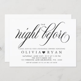 Preto na noite antes do convite