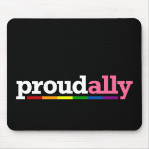 Preto orgulhoso Mousepad do aliado