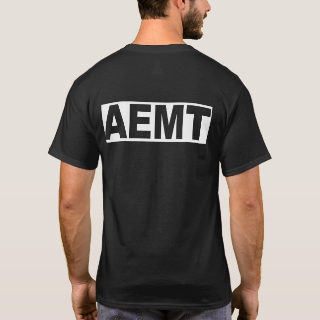 Preto padrão da camisa de AEMT (Verso)