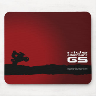 Preto Passeio-Aventura-GS na mouse pads vermelha