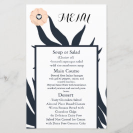 Preto Pearl Watusi Tacao Menu Casamento