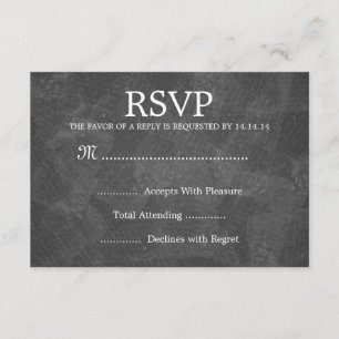 Preto romântico Wedding elegante de RSVP Paris