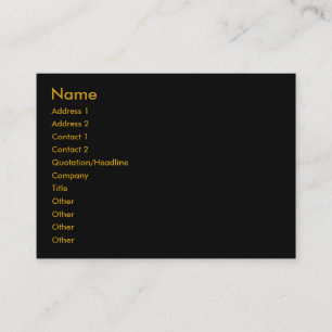 Preto - Simples - Cartão de visita