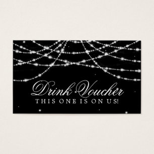 Preto Sparkling Wedding da corda do comprovante da