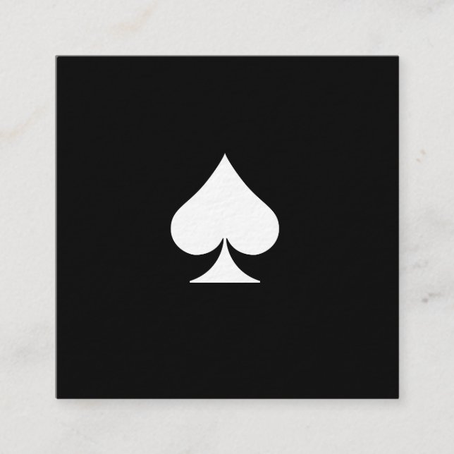 Preto superior luxuoso do cartão de visita das pás (Frente)