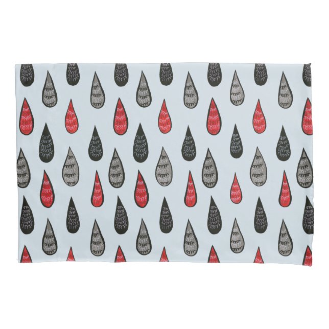 Preto vermelho estranho do teste padrão da chuva e (Frente)