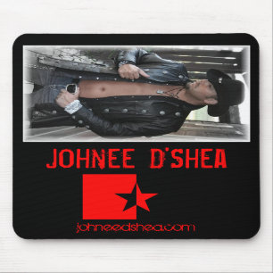 Preto vermelho Mousepad da estrela