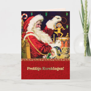 Prettige Kerstdagen. Cartões de Natal em neerland