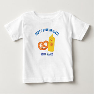 "Pretzel, por favor!" Língua alemã Baby T-Shirt