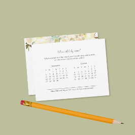 Previsão da Chegada do Bebê Rosa Branca Elegante