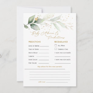 Previsão de Bebê e Conselhos de Folhagem Verde e D