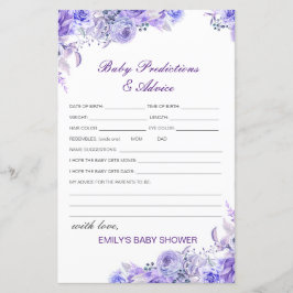 Previsão de Bebê Editável e Chá de fraldas de Cons