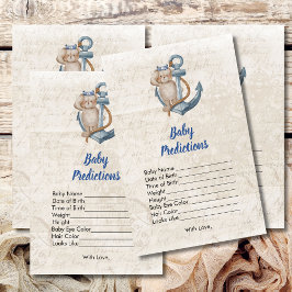 Previsão de Bebês Ahoy É um Tema Náutico Menino