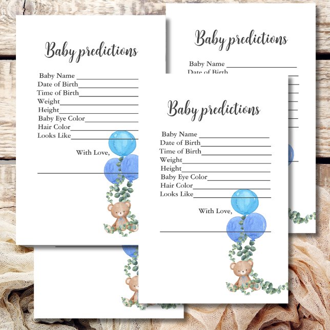 Previsão de Bebês Balão de Urso Menino Eucalyptus (Criador carregado)