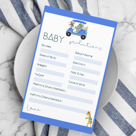 Previsão de Bebês Elefante e Chá de Golfe de Macac