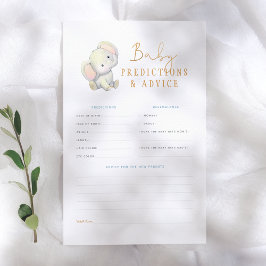 Previsão de Bebês Elefante e Jogo de Chá de Consel