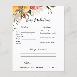 Previsão de Bebês Jogo Chá de fraldas