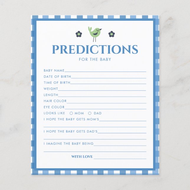 Previsão De Elefante Corinto Azul Para Chá de fral (Frente)