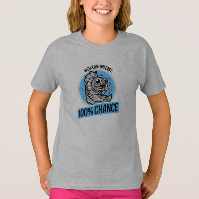 Previsão de Fim de Semana 100% Chance de Camiseta (Frente)