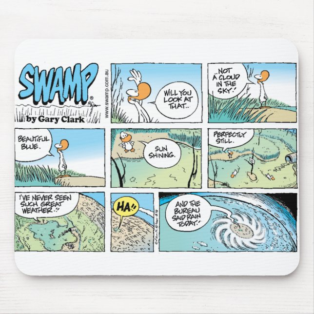 Previsão de tempo Mousepad do pântano (Frente)