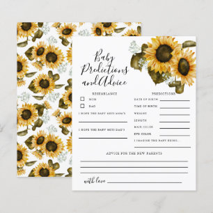 Previsão e Cartão de Aconselhamento para Bebês de 