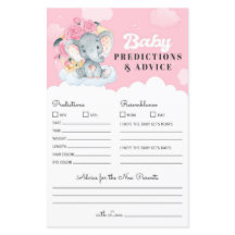 Previsão e jogo de conselho de bebês de elefante r