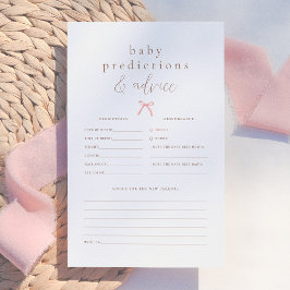 Previsão e jogo de conselhos para Chás de fraldas 