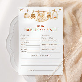 Previsões & Conselhos para Bebê Menina Chuva de Ab