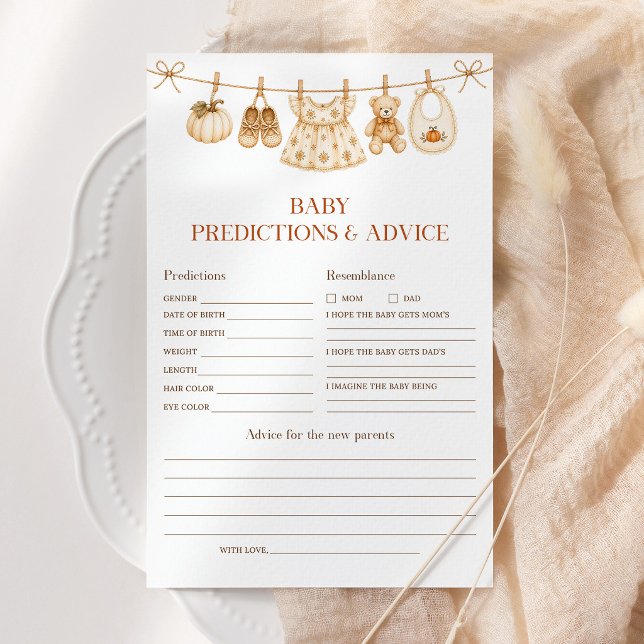 Previsões & Conselhos para Bebê Menina Chuva de Ab (Criador carregado)