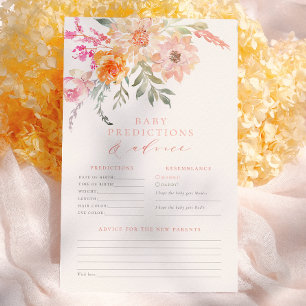 Previsões & Conselhos para Bebê Rosa Bege Floral P