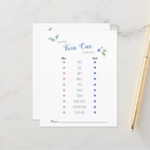 Previsões de bebê no chá de bebê tema de urso gême