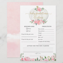 Previsões de bebês: cartão caem abóboras