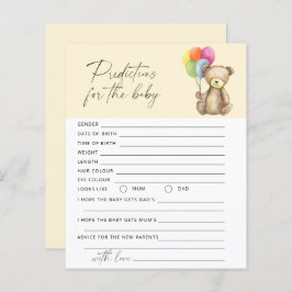 Previsões de bebês e conselhos Jogo de bebês