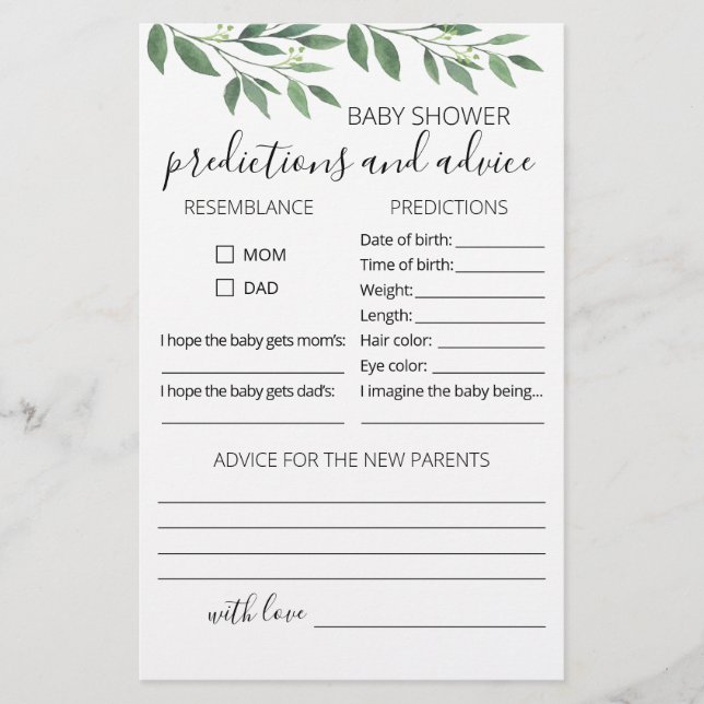 Previsões do bebê e festa do Chá de fraldas do car (Frente)