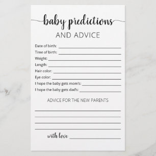 Previsões do bebê e festa do Chá de fraldas do car