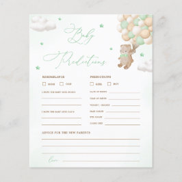 Previsões do Urso de Teddy e Jogo de Chá de fralda