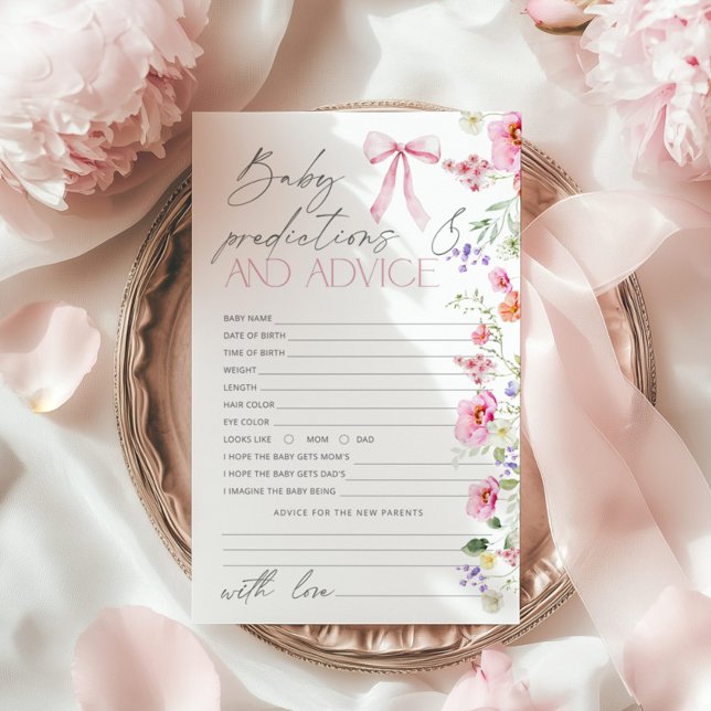 Previsões e conselhos Cartão de flor rosa Arco (Criador carregado)