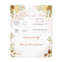 Previsões e conselhos, Chá de fraldas da floresta