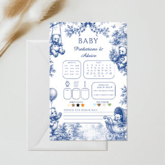 Previsões e Conselhos para Bebê em Toile Azul