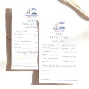 Previsões e conselhos sobre o Chá de fraldas náuti