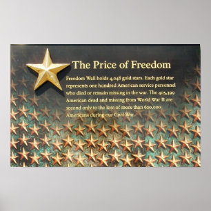 "Price of Freedom" World War II Memorial Poster