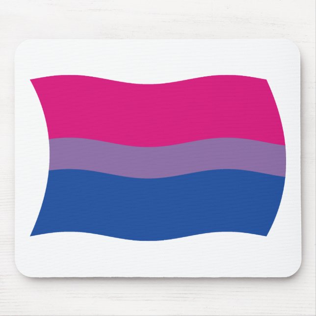 Pride Bissexual Bandeira Mouse Pad (Frente)