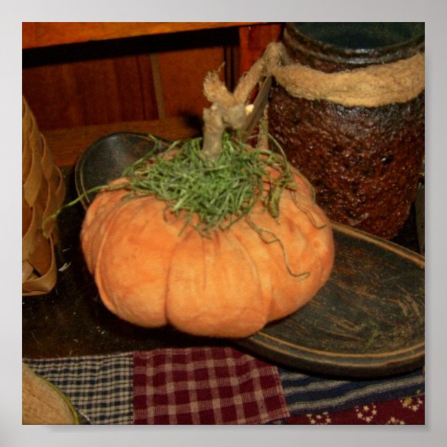 Prim Pumpkin Gathering Poster (Frente)