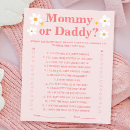 Primavera Baby in Bloom Chá de fraldas Adivinha Qu