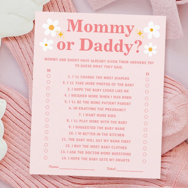 Primavera Baby in Bloom Chá de fraldas Adivinha Qu (Criador carregado)