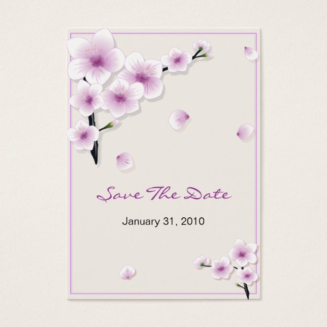 Primavera Blossom Salve A Miniplaca De Casamento D (Frente)