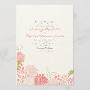 Primavera Blossoms Convite para Casamento
