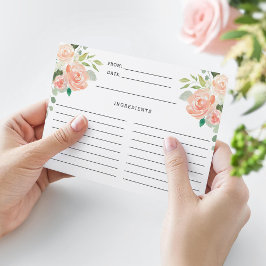 Primavera Blush Peach Sage Watercolor Recipiente F